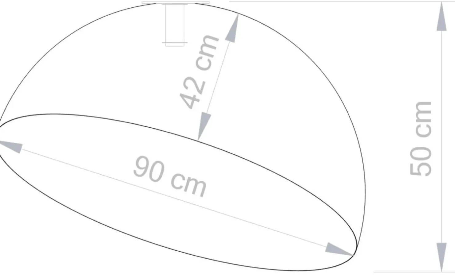 Clearance Sklep Kaja Duża lampa sufitowa, plafon kopuła SIG 32467 z serii SFERA 90 CZ/MIEDŹ