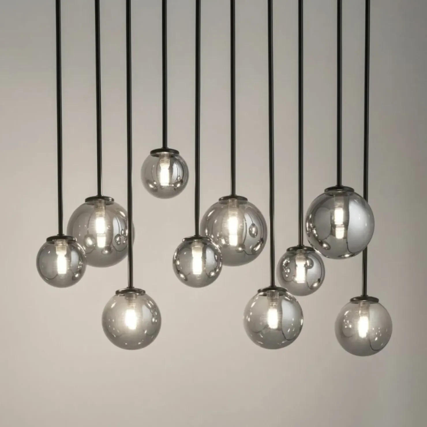 Store Sklep Kaja Duża lampa sufitowa ze sztywnymi zwisami SIG 33490 TULIA | Kaja