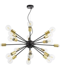 Sale Sklep Kaja Duża lampa wisząca bez kloszy T546PL-18B JACKSON | Kaja Oświetlenie czarny