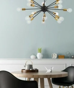 Sale Sklep Kaja Duża lampa wisząca bez kloszy T546PL-18B JACKSON | Kaja Oświetlenie czarny