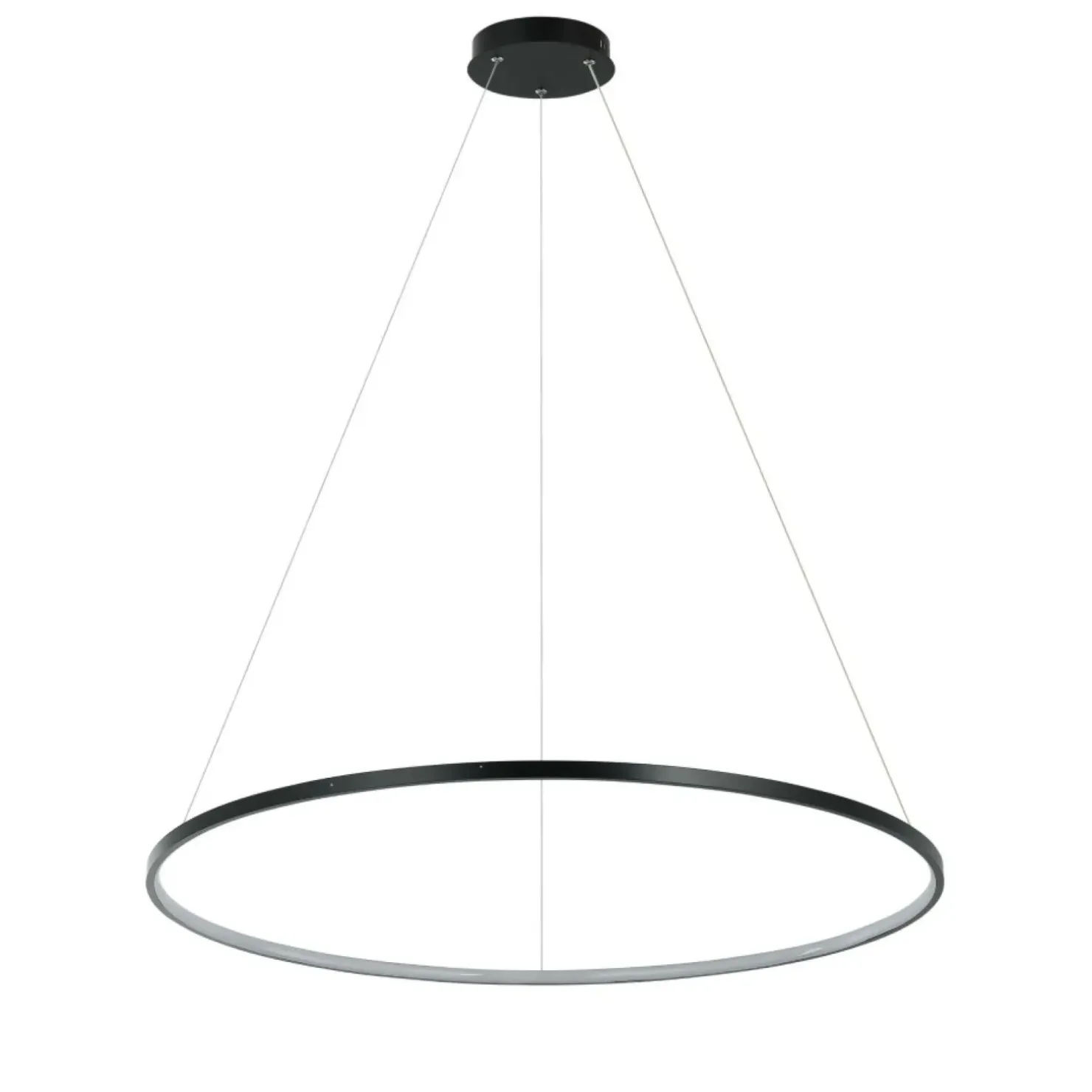 Sale Sklep Kaja Duża lampa wisząca, koło LED ⌀80cm LP-909/1P L BK CCT RING | Kaja