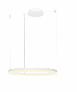 Best Sale Sklep Kaja Duża lampa wisząca LED do salonu ⌀80cm AZ4959 HALO | Kaja Oświetlenie białypiaskowany