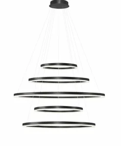 Best Sale Sklep Kaja Duża lampa wisząca na antresolę, pilot w zestawie AZ5351 HALO | Kaja czarnypiaskowany