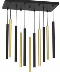 Sale Sklep Kaja Duża lampa wisząca z kolorowymi tubami MLP8845 MONZA | Kaja