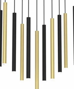 Sale Sklep Kaja Duża lampa wisząca z kolorowymi tubami MLP8845 MONZA | Kaja