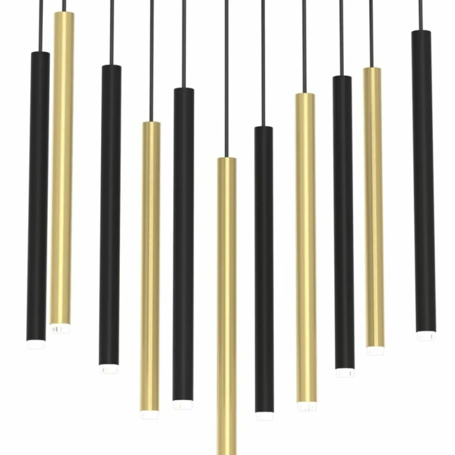 Sale Sklep Kaja Duża lampa wisząca z kolorowymi tubami MLP8845 MONZA | Kaja