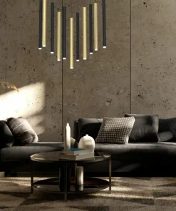 Sale Sklep Kaja Duża lampa wisząca z kolorowymi tubami MLP8845 MONZA | Kaja