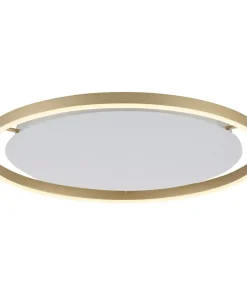 Outlet Sklep Kaja Duża, piękna lampa sufitowa LED - 15392-60 z serii RITUS mosiądz
