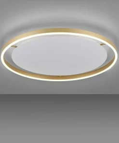 Outlet Sklep Kaja Duża, piękna lampa sufitowa LED - 15392-60 z serii RITUS mosiądz