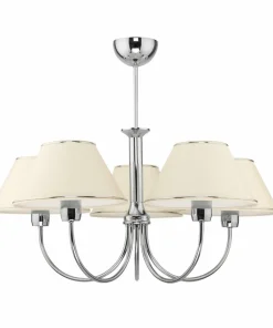 Duża, srebrna lampa sufitowa z abażurami JUP 1580 BEGAMO | Kaja*Sklep Kaja Best Sale