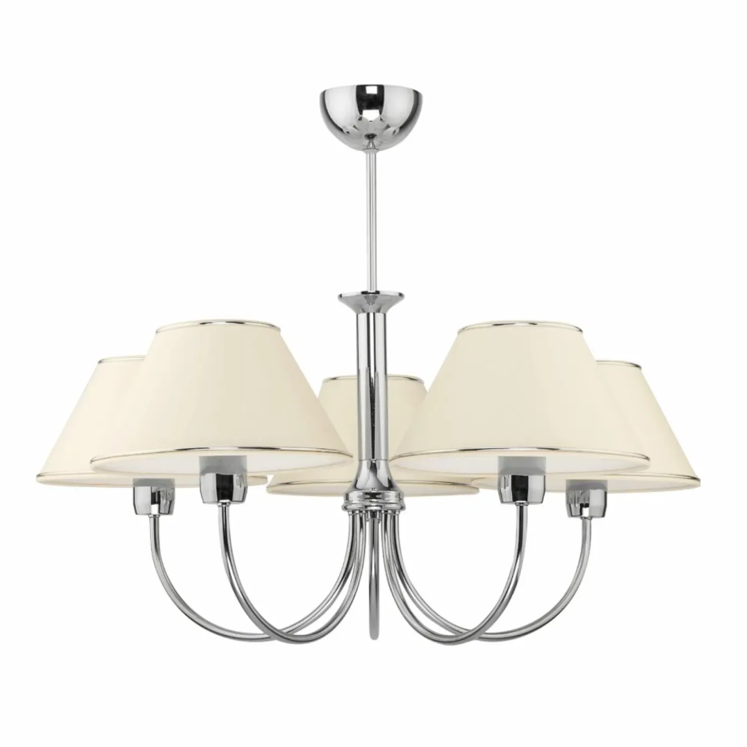 Duża, srebrna lampa sufitowa z abażurami JUP 1580 BEGAMO | Kaja*Sklep Kaja Best Sale