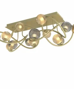 Sale Sklep Kaja Duża, złota lampa sufitowa w stylu glamour WF 9015-1204 METZ | Kaja