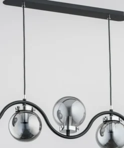 Shop Sklep Kaja Długa lampa wisząca z 5 grafitowymi kloszami AL 62153 | Kaja