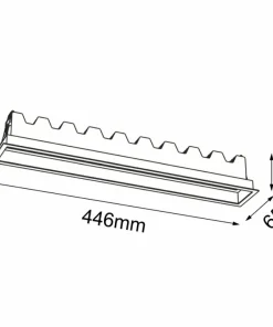Długa lampa wpuszczana LED 30W 4000K ANT 3057 A-GLARE | Kaja*Sklep Kaja Hot