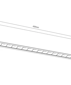 Długa listwa sufitowa na poddasze 9x42cm LED 3000K ANT 1047 A-GLARE*Sklep Kaja Flash Sale