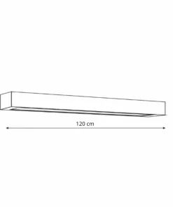 Best Sklep Kaja Długa, prosta lampa sufitowa LED 120cm GS-LWA-18W 3000K WH IBROS