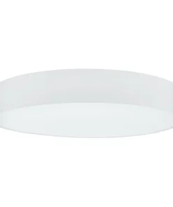 Duży, biały, abażurowy plafon do salonu ⌀98cm 97619 z serii PASTE*Sklep Kaja Outlet