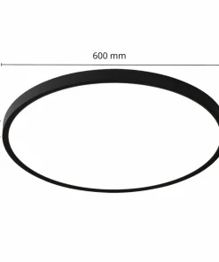 Duży, czarny plafon LED ⌀60cm LP-2505/1C-60 BK CALIFORNIA | Kaja*Sklep Kaja Cheap