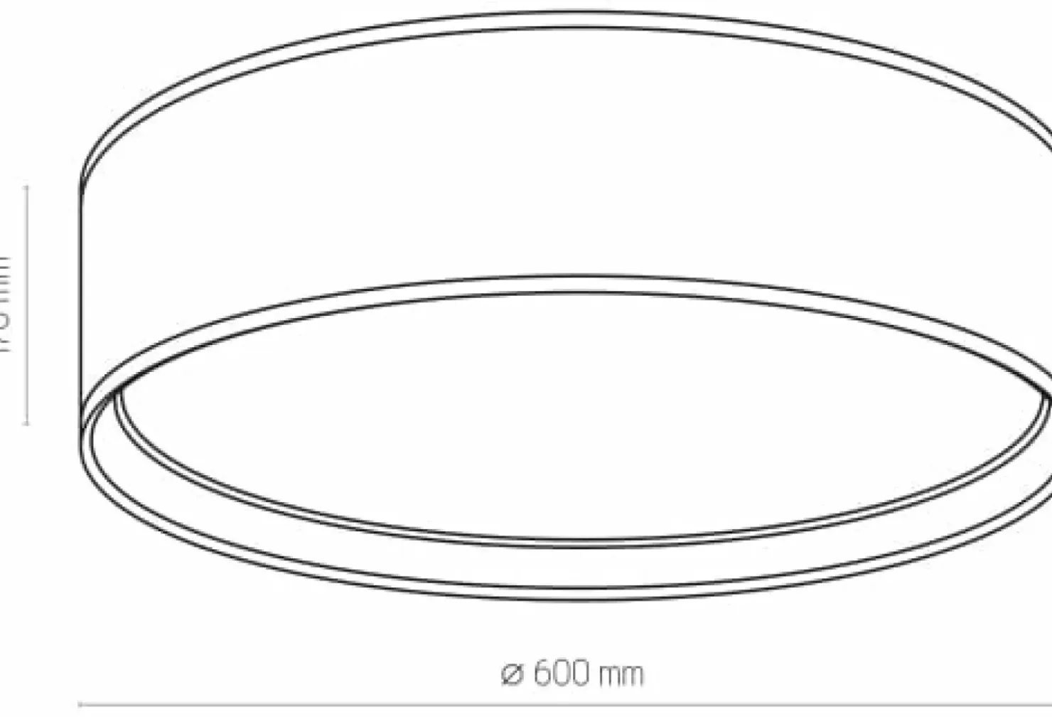 Duży, elegancki, abażurowy plafon ⌀60cm TK 3432 BILBAO | Kaja*Sklep Kaja Cheap