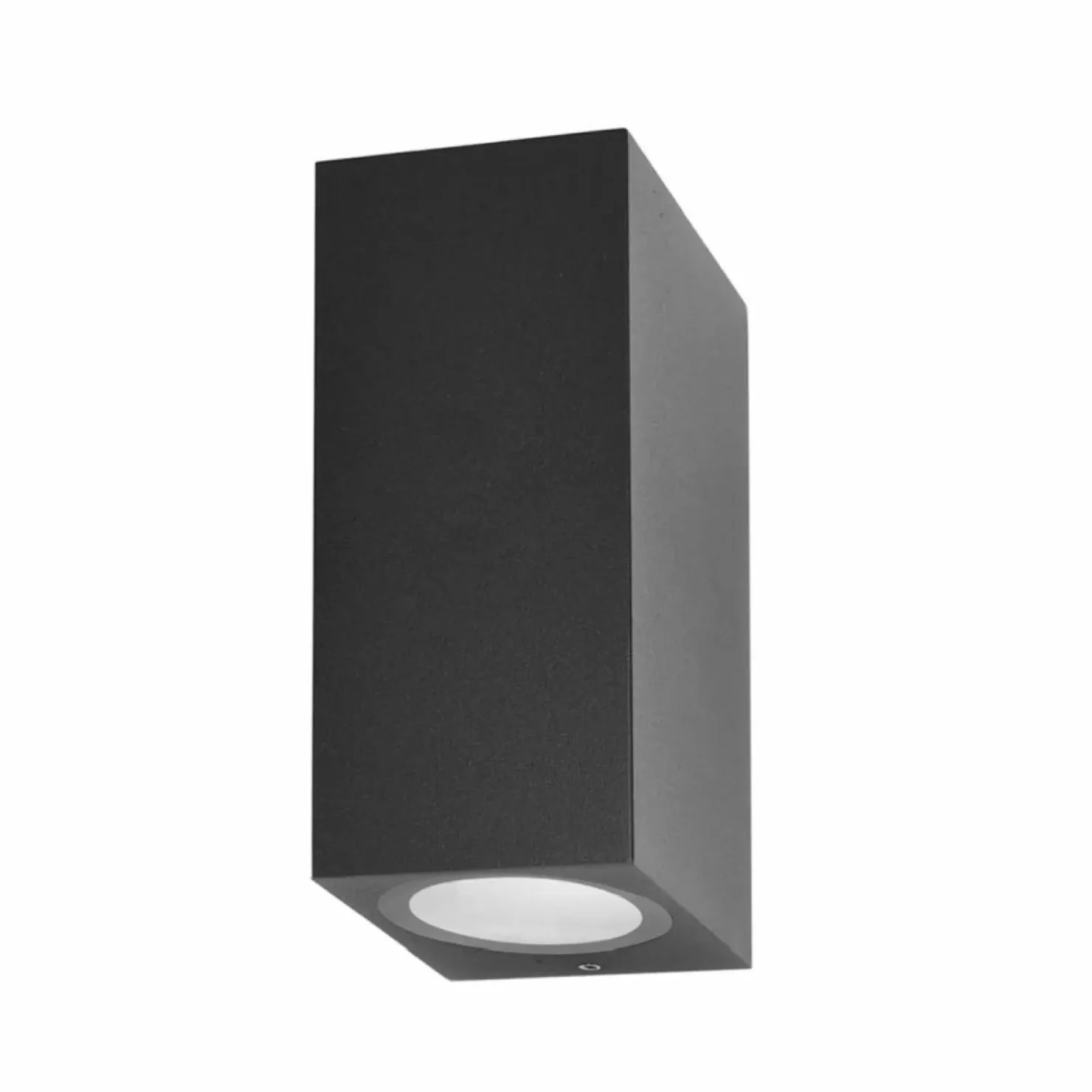 Dwukierunkowa, geometryczna lampa na elewację OWL-2198-1SQ serii GENTA*Sklep Kaja Fashion