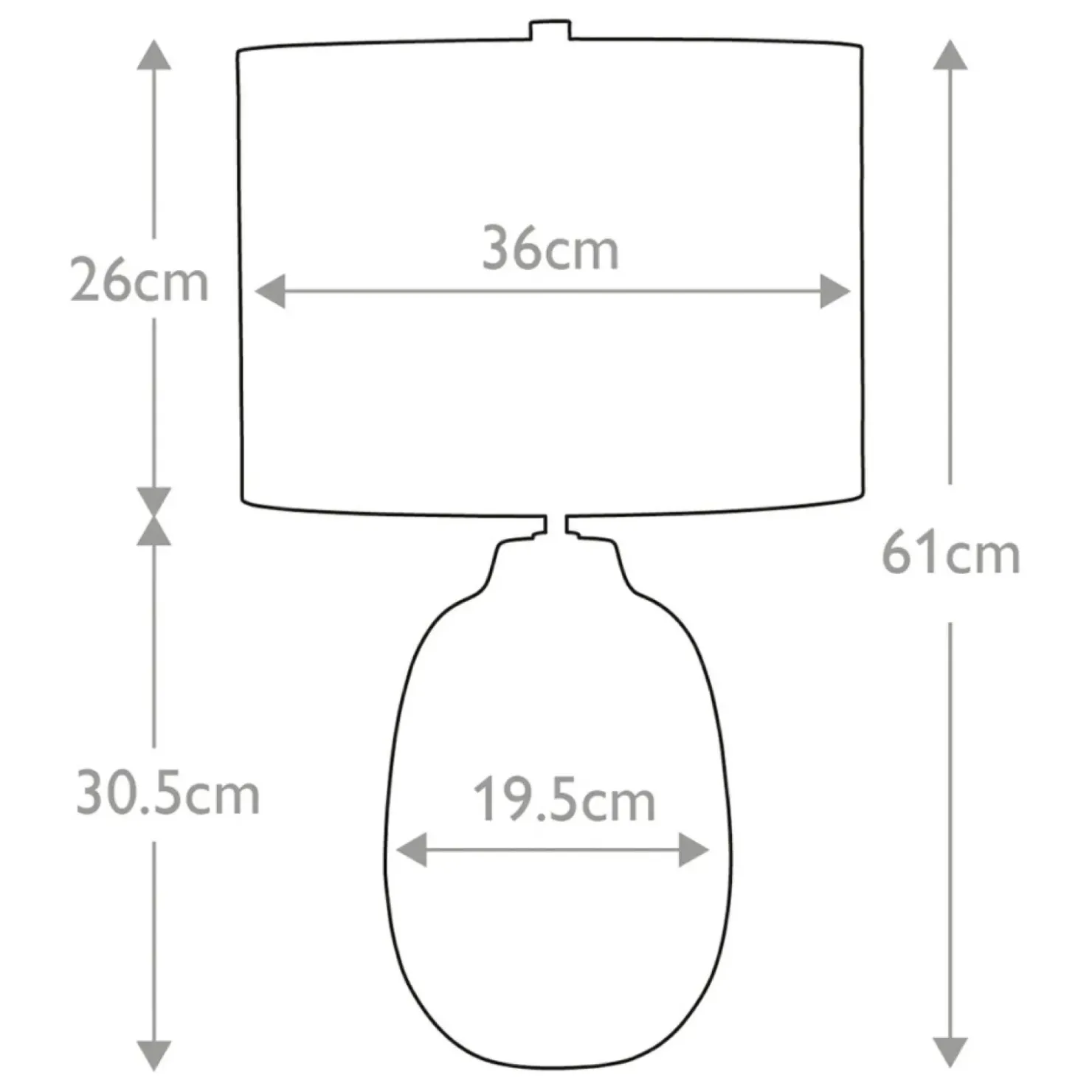 Dwukolorowa lampa nocna z abażurem GRANGE-PARK-TL z serii GRANGE PARK*Sklep Kaja Best