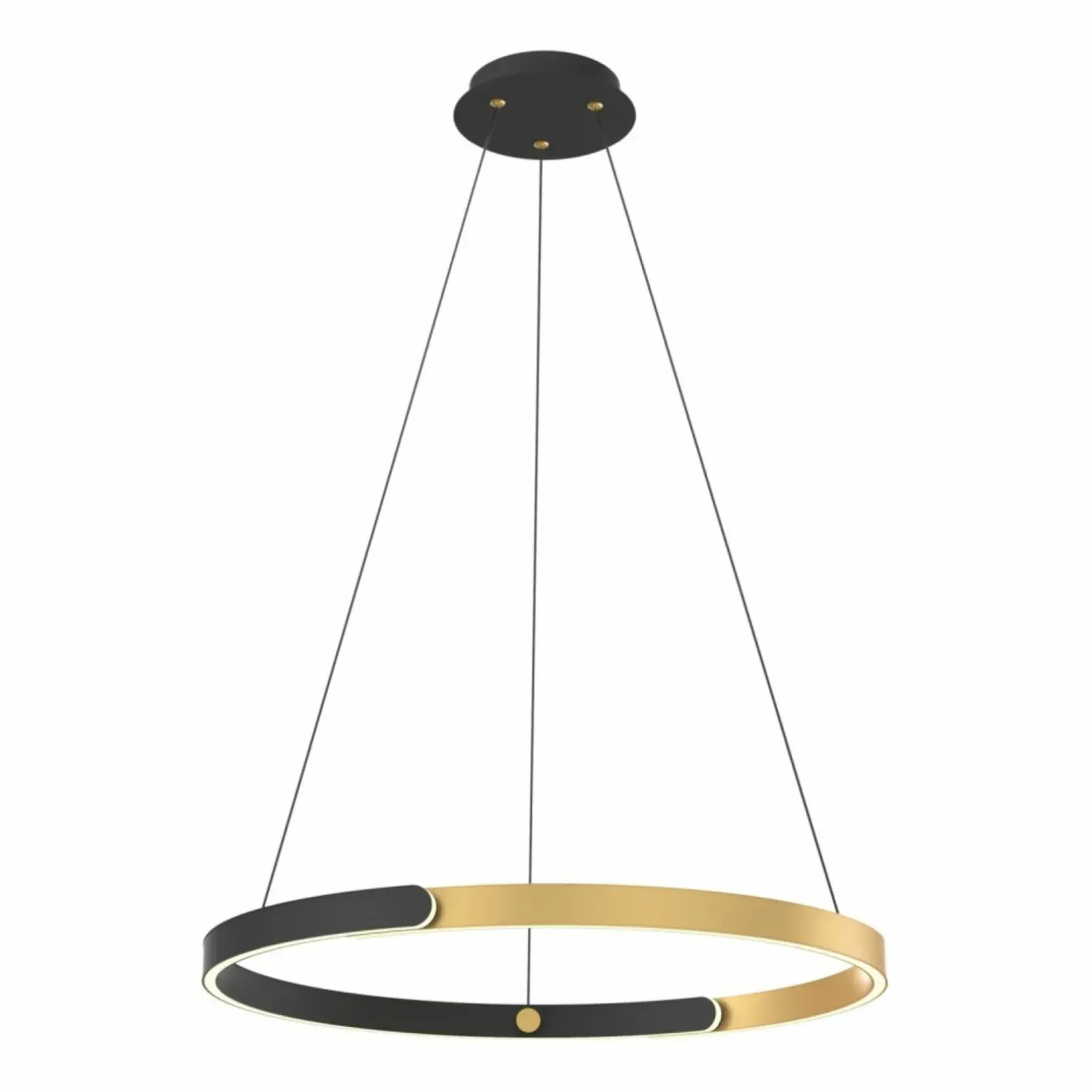 Discount Sklep Kaja Dwukolorowa obręcz LED na zwisie MD4417-1M-3BGD LINOS | Kaja