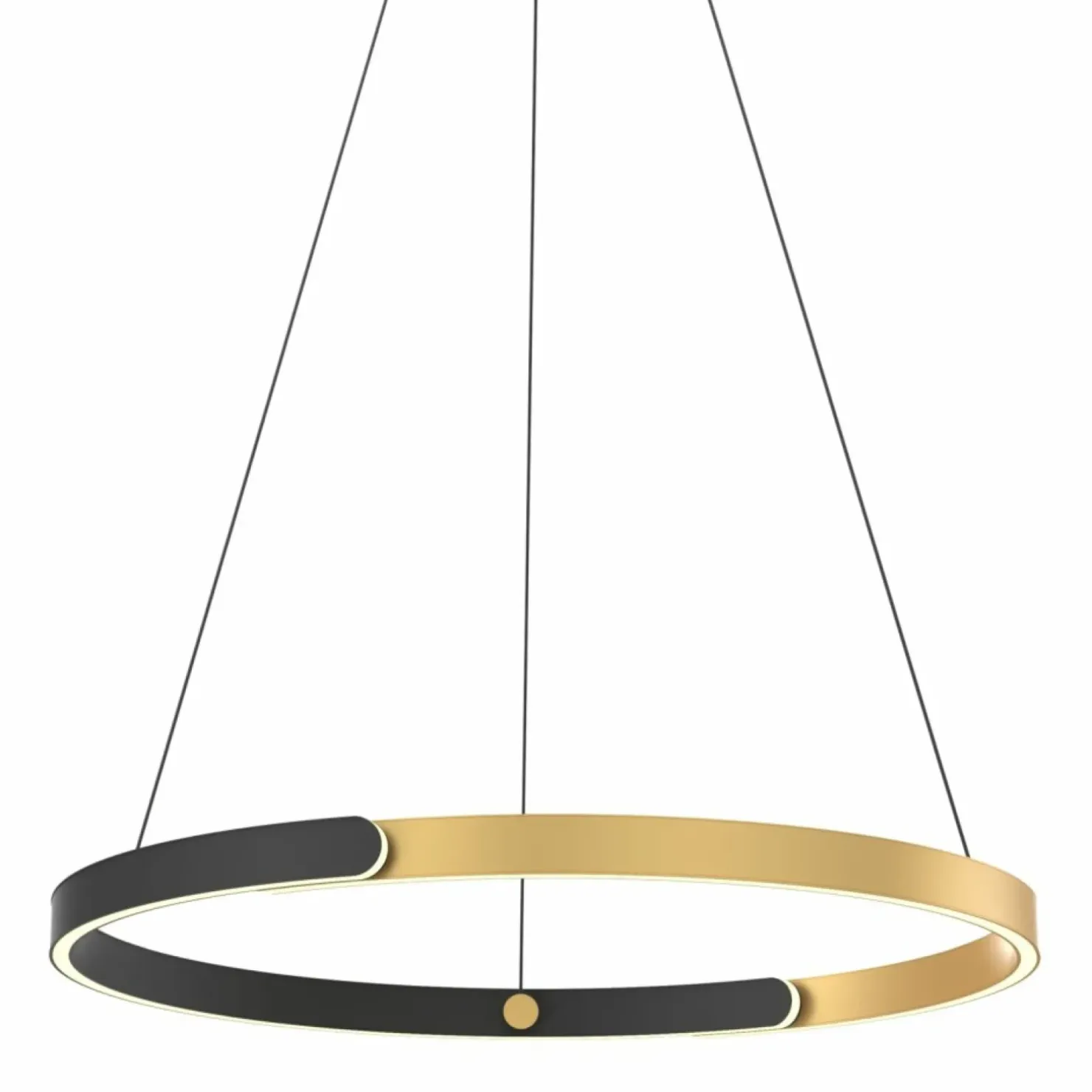 Discount Sklep Kaja Dwukolorowa obręcz LED na zwisie MD4417-1M-3BGD LINOS | Kaja