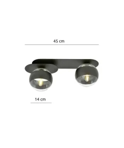 Dwupoziomowa lampa sufitowa na listwie 1121/2 PLAZA | Kaja Oświetlenie*Sklep Kaja Flash Sale