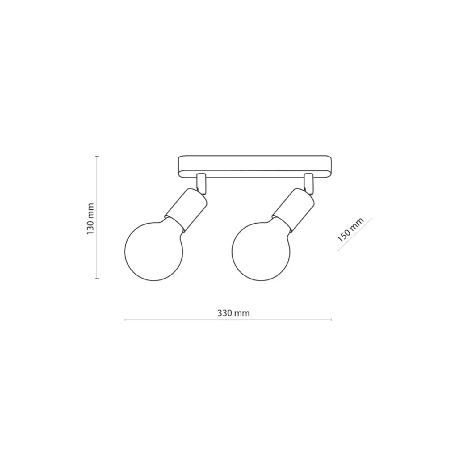 Store Sklep Kaja Dwupunktowa, drewniana listwa sufitowa TK 4748 z serii SIMPLY WOOD