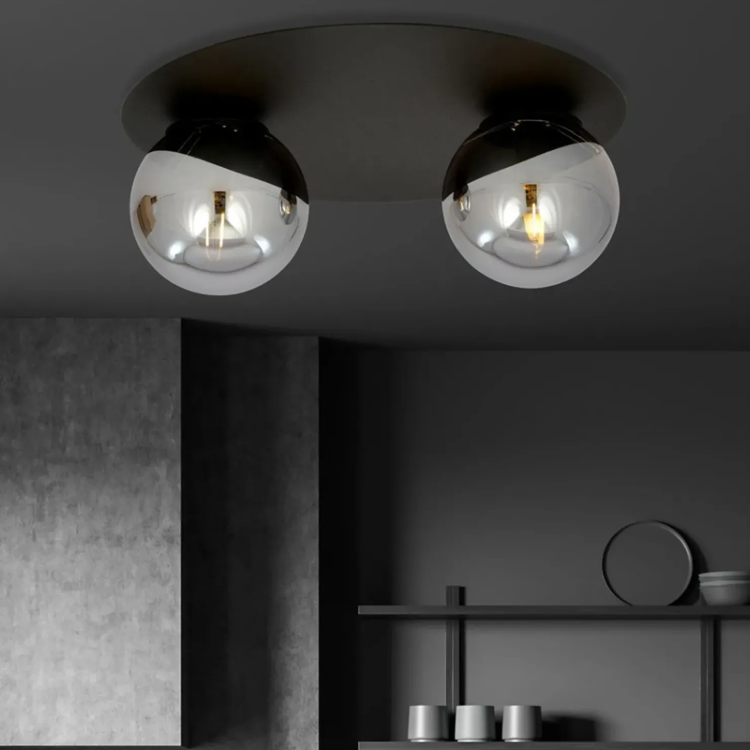 Dwupunktowa lampa sufitowa do korytarza 1128/2 SOLAR | Kaja*Sklep Kaja Flash Sale