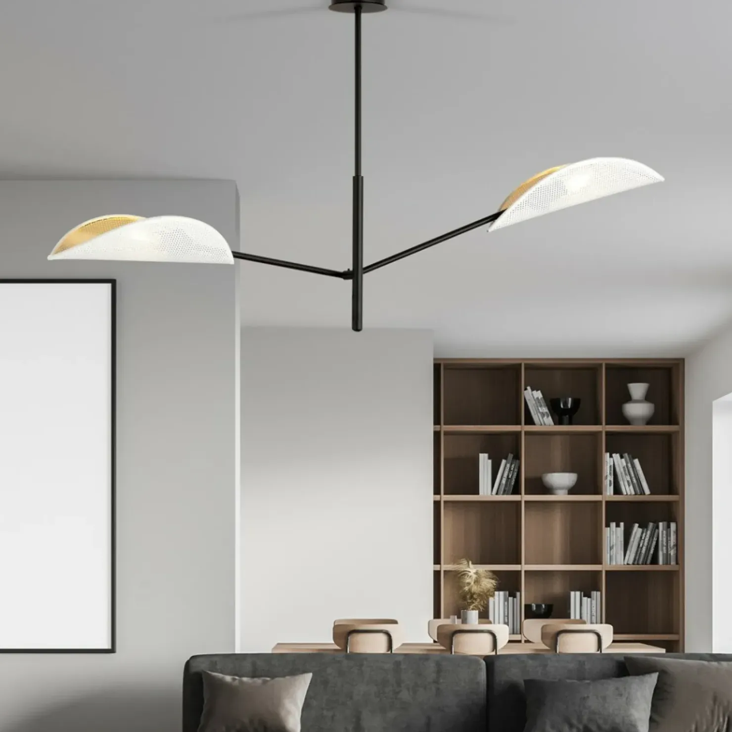 Sale Sklep Kaja Dwupunktowa lampa sufitowa do sypialni 1159/2 VENE | Kaja Oświetlenie