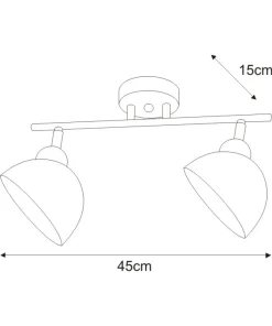Dwupunktowa lampa sufitowa K-JSL-1306/2W HORNET | Kaja Oświetlenie*Sklep Kaja Cheap