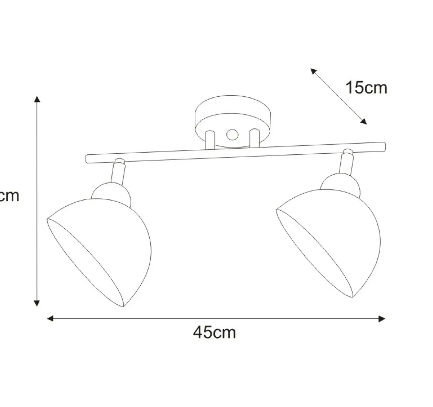 Dwupunktowa lampa sufitowa K-JSL-1306/2W HORNET | Kaja Oświetlenie*Sklep Kaja Cheap