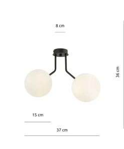 Best Sale Sklep Kaja Dwupunktowa lampa sufitowa do korytarza 1138/2 NOVA | Kaja Oświetlenie