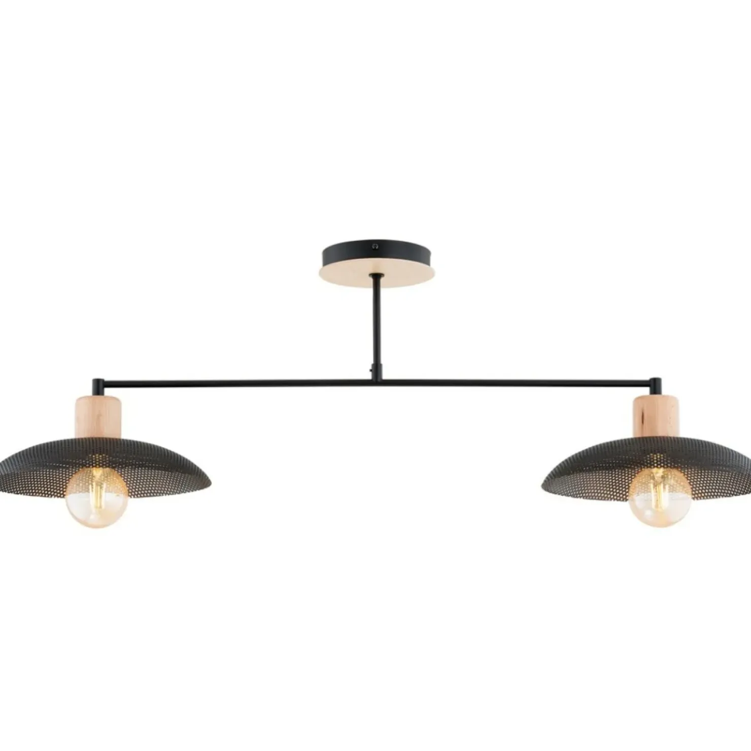 Sale Sklep Kaja Dwupunktowa, metalowa lampa sufitowa 1318/2 KOBE | Kaja Oświetlenie czarny