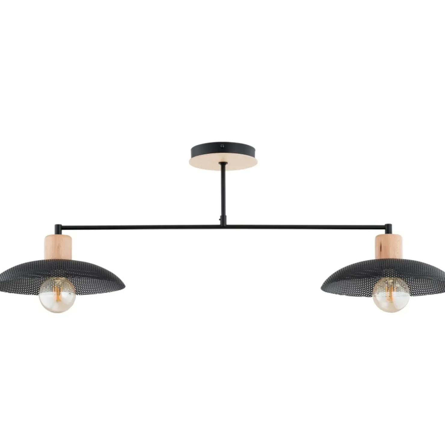 Sale Sklep Kaja Dwupunktowa, metalowa lampa sufitowa 1318/2 KOBE | Kaja Oświetlenie czarny