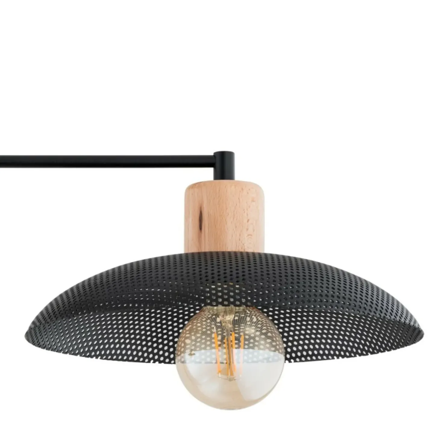 Sale Sklep Kaja Dwupunktowa, metalowa lampa sufitowa 1318/2 KOBE | Kaja Oświetlenie czarny