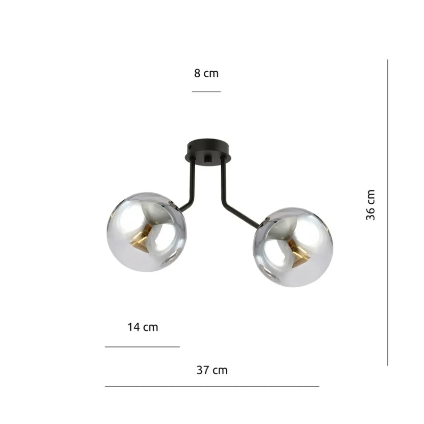 Best Sale Sklep Kaja Dwuramienna lampa sufitowa do korytarza 1140/2 NOVA | Kaja Oświetlenie