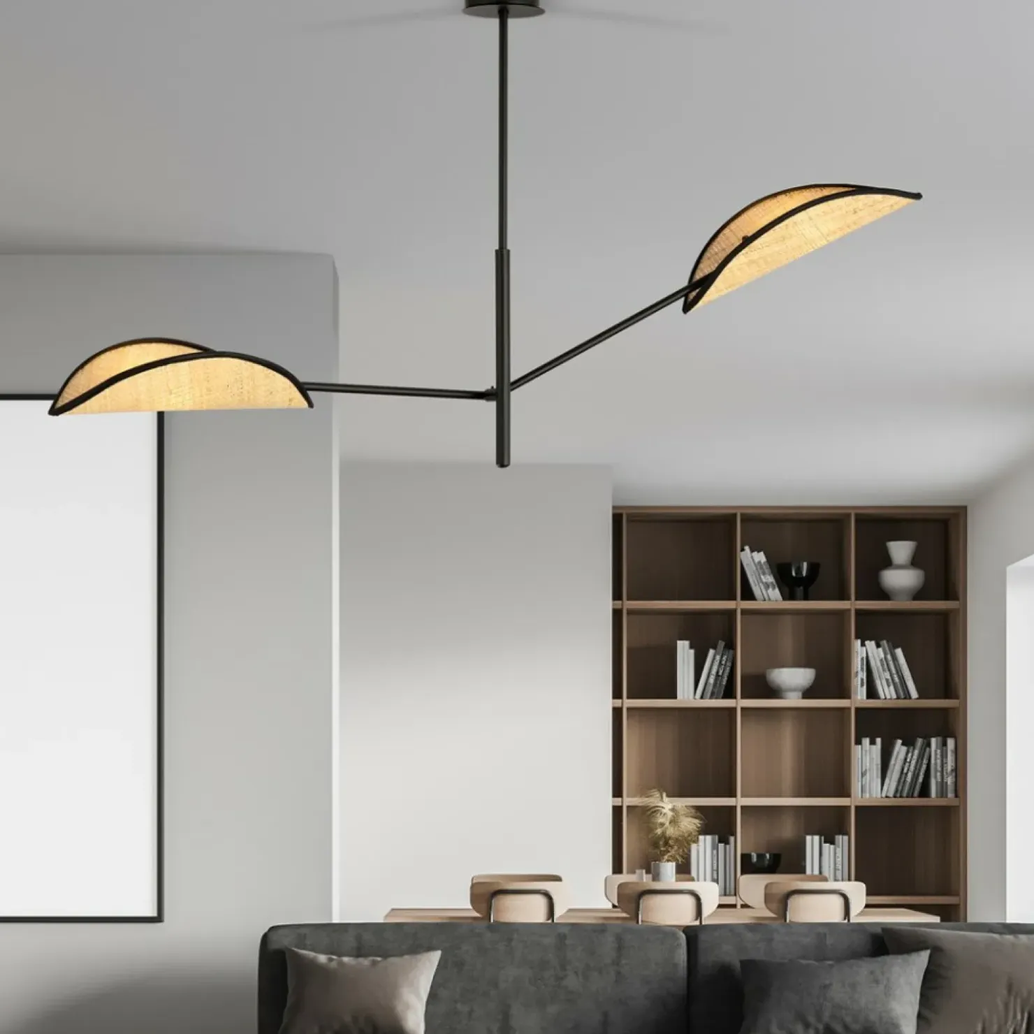 Hot Sklep Kaja Dwuramienna, rustykalna lampa sufitowa 1160/2 VENE | Kaja Oświetlenie
