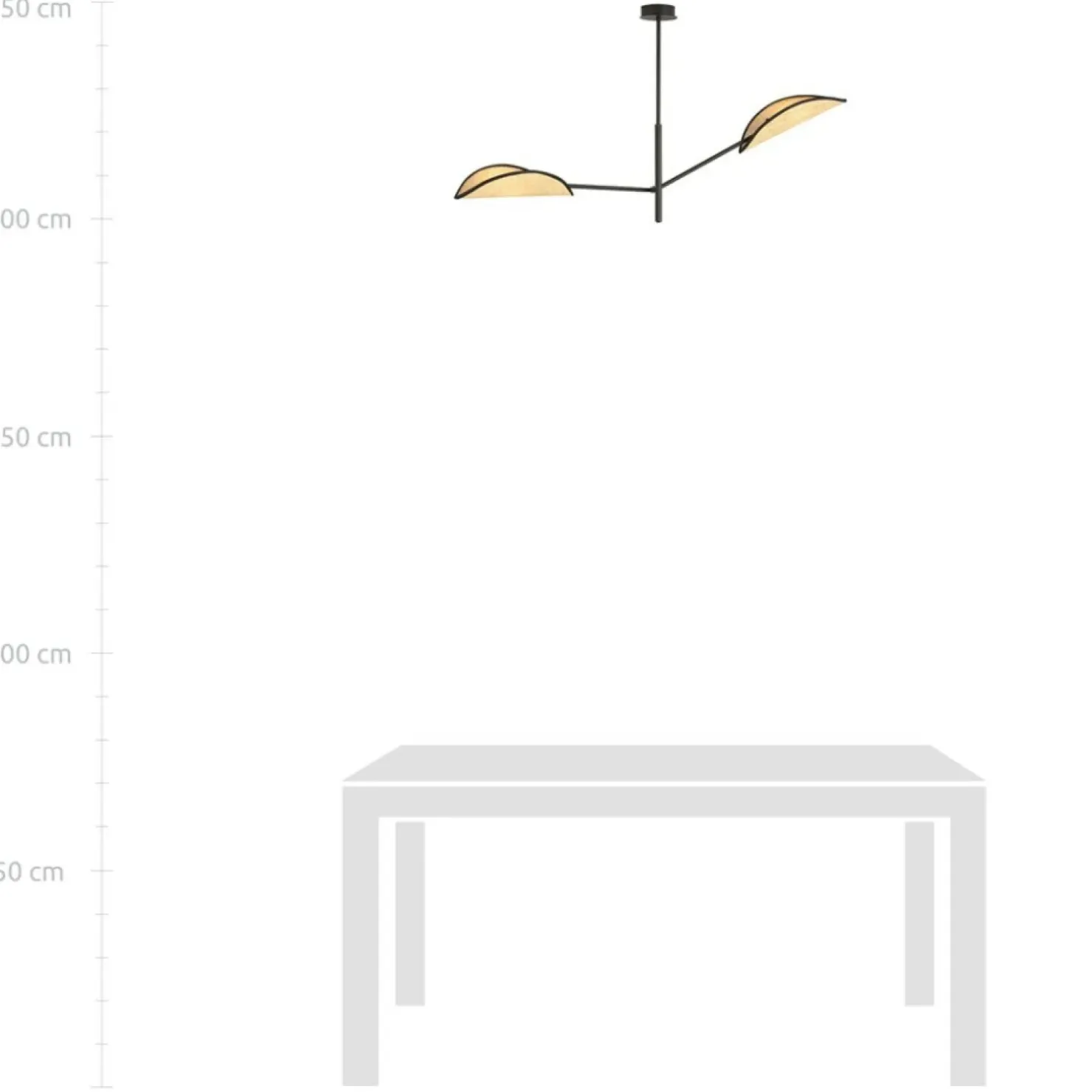 Hot Sklep Kaja Dwuramienna, rustykalna lampa sufitowa 1160/2 VENE | Kaja Oświetlenie