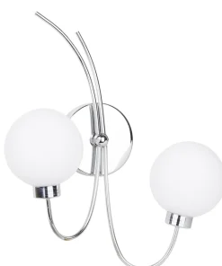 Dwuramienna, srebrna lampa ścienna 22-03317 AGAPANT | Kaja Oświetlenie*Sklep Kaja Flash Sale