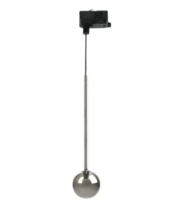 Dymiona kula na zwisie, lampa do szyny ZM 9040BK SZ.TRÓJOBWODOWA*Sklep Kaja Online