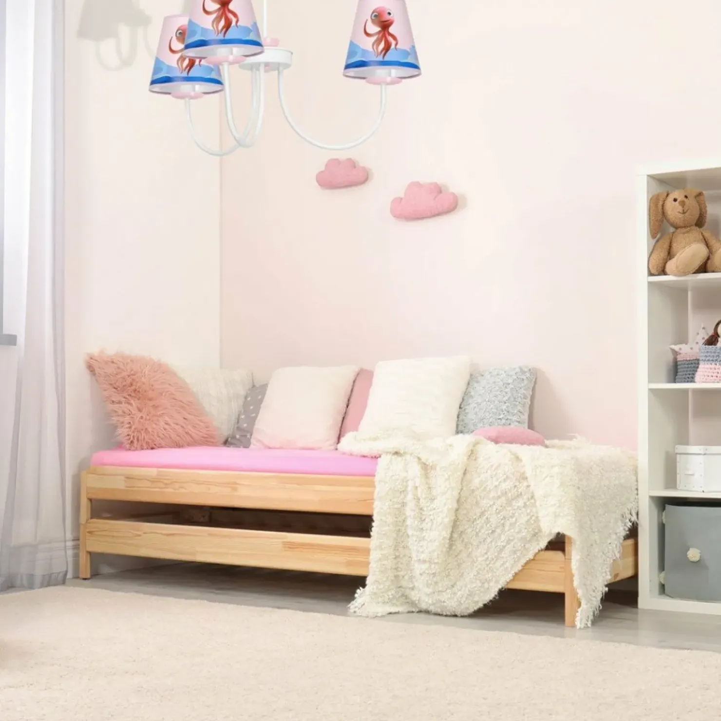 Dziecięca lampa wisząca z rysunkami MLP6810 z serii OŚMIORNICA LOLA | Kaja Oświe*Sklep Kaja Outlet