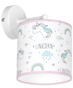 Dziecięcy, kolorowy kinkiet ścienny z abażurem MLP4940 z serii UNICORN | Kaja Oś*Sklep Kaja Sale