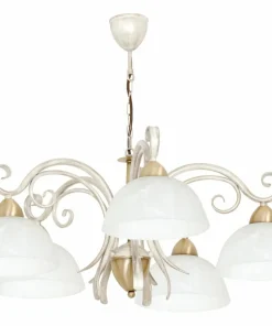 Efektowna, kremowa lampa wisząca z kloszami LX 5974 AURORA | Kaja*Sklep Kaja Clearance