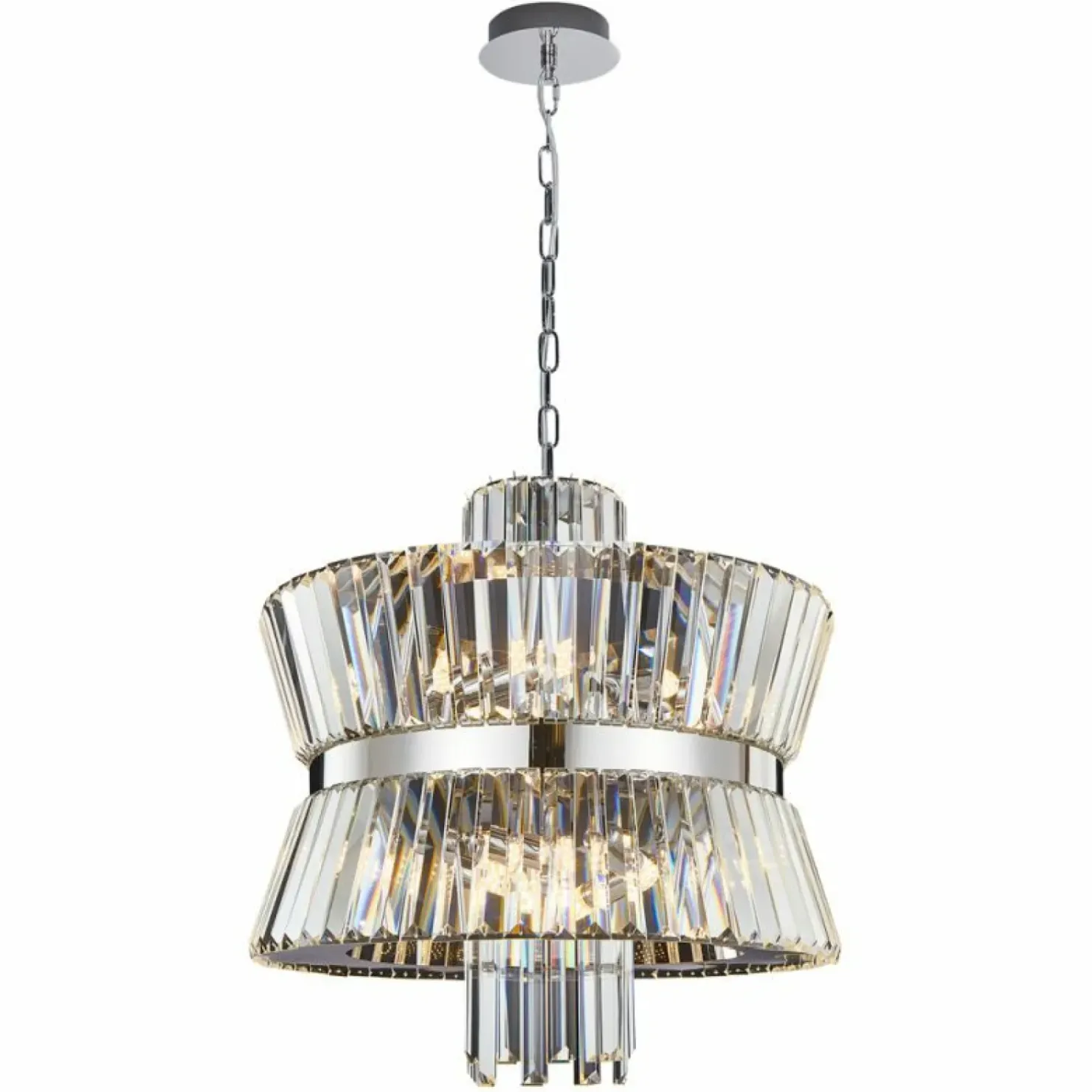 Clearance Sklep Kaja Efektowna, kryształowa lampa na łańcuchu ML0406 AURELIA | Kaja