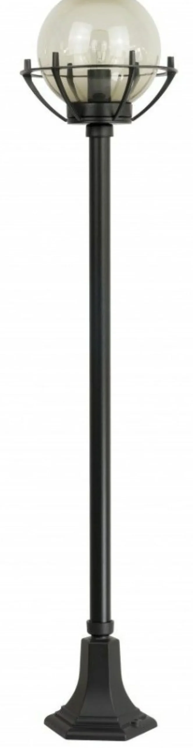 Efektowna lampa ogrodowa z kulistym kloszem K 5002/1/KPOl*Sklep Kaja Shop