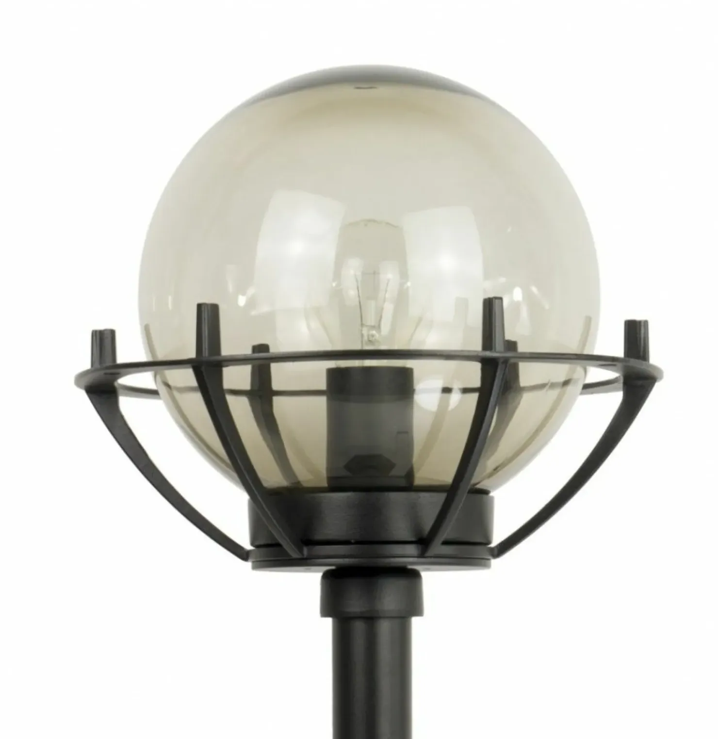 Efektowna lampa ogrodowa z kulistym kloszem K 5002/1/KPOl*Sklep Kaja Shop