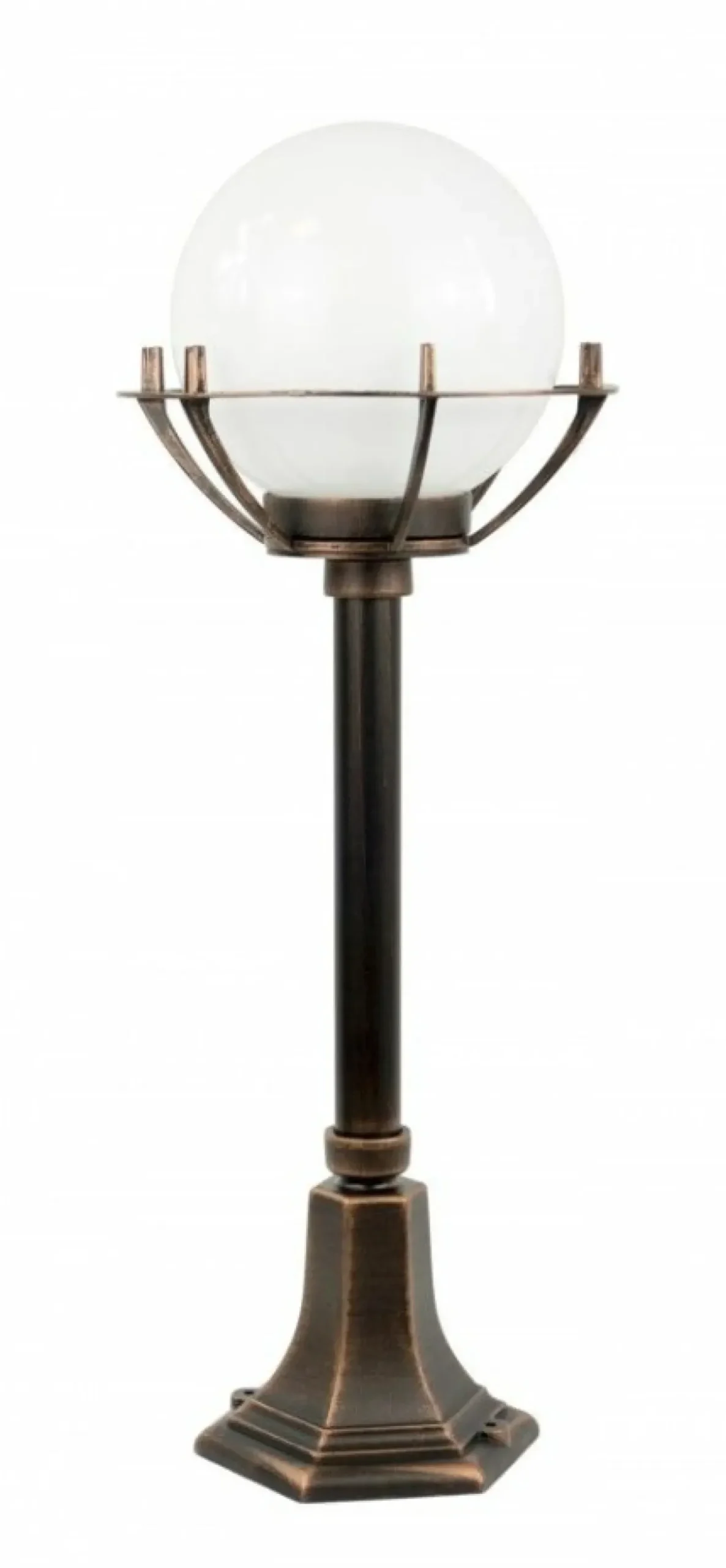 Efektowna lampa ogrodowa z koszyczkiem i kloszem K 5002/3/KPO*Sklep Kaja Shop