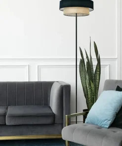 Efektowna lampa podłogowa z podwójnym abażurem K-5235 z serii GATO*Sklep Kaja Flash Sale